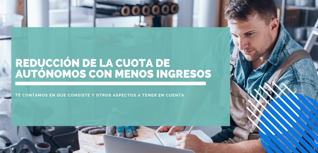 reducción cuota autónomos con menos ingresos